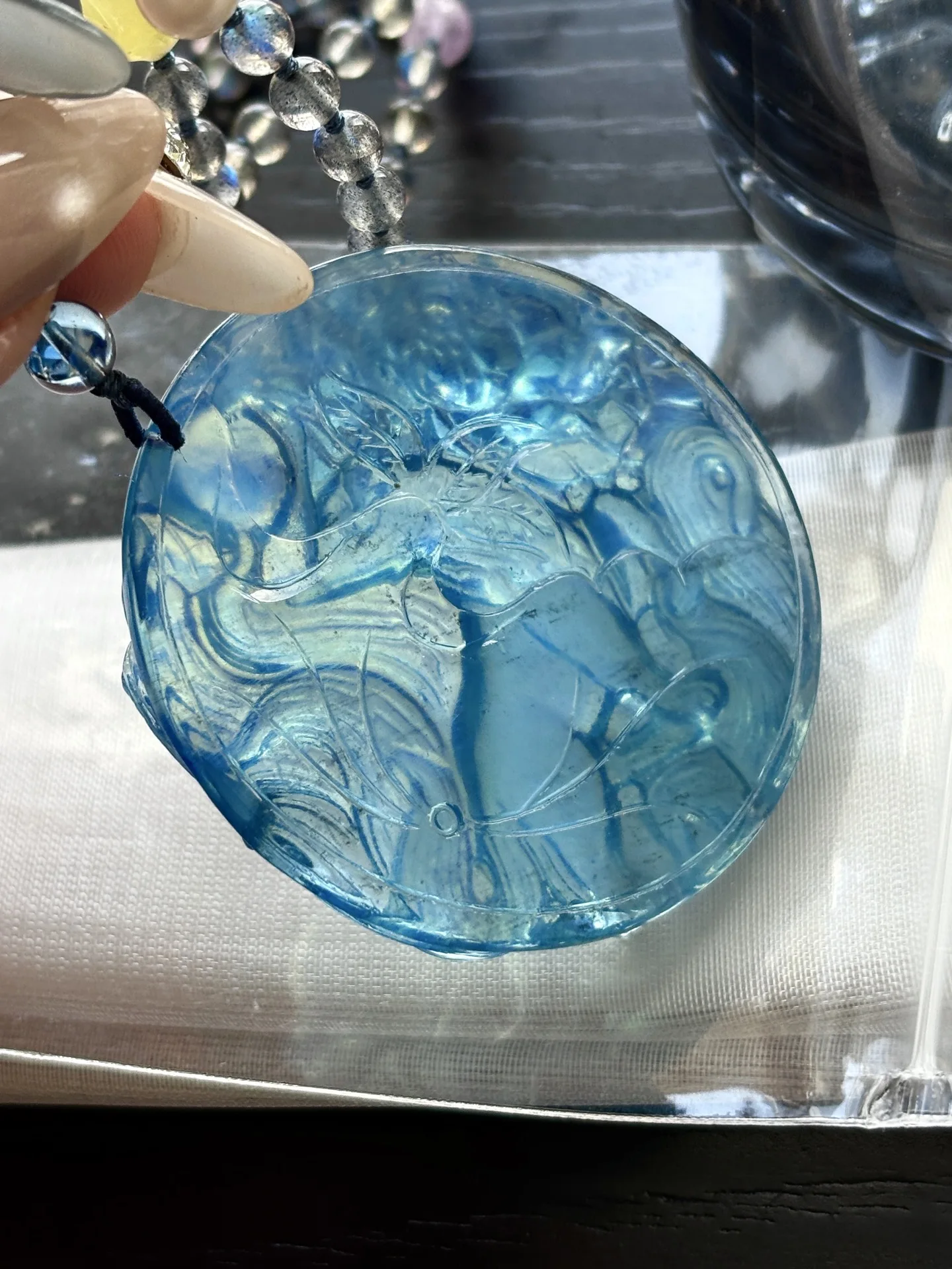 

Genuine Natural Blue Aquamarine Fox Pendant Blue Aquamarine Brazil 52x10mm Women Fashion Jewelry AAAAAA