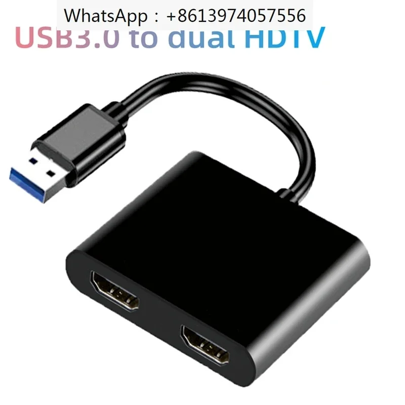 USB HDMI-Compatible Converter 1920X1080P@60Hz USB3.0 To Dual HDMI-Compatible With One To Two On-Screen Display Adapters