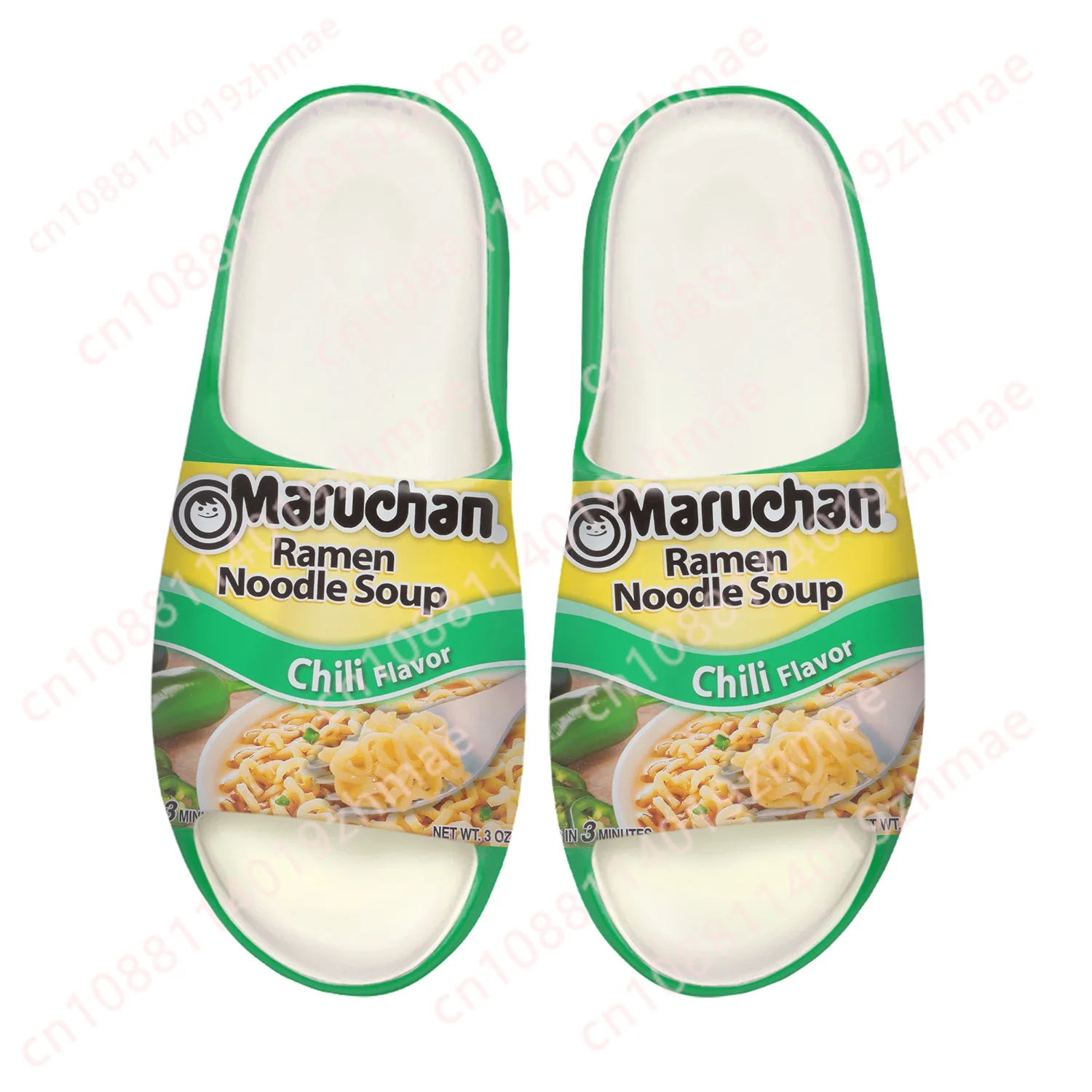 Funny Maruchan Ramen Noodles Soft Sole Sllipers Home Clogs Customized Step On Water Shoes Mens Womens Teenager Step in Sandals