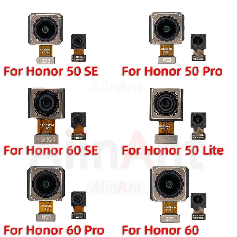 

Aiinant Front Camera Rear Main Back Camera Module Flex Cable For Huawei Honor 50 60 Lite Pro SE 50SE 60SE Replacement Parts