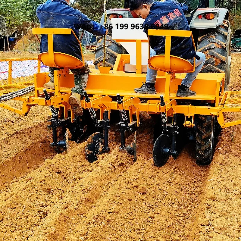 Large Scale Mechanized Cassava Planting Machine Complete Ridging Furrowing Fertilizing Seed Cutting & Soil Covering in One Run