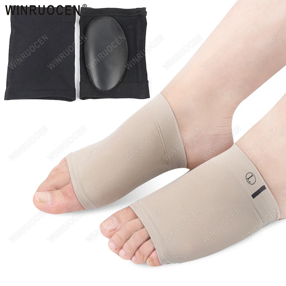 Arch Support Einlegesohlen Ärmeln Plantarfasziitis Relief Gel Silikon Gel Kissen Plattfüße Korrektur Mittelfuß Klammer Männer Frauen