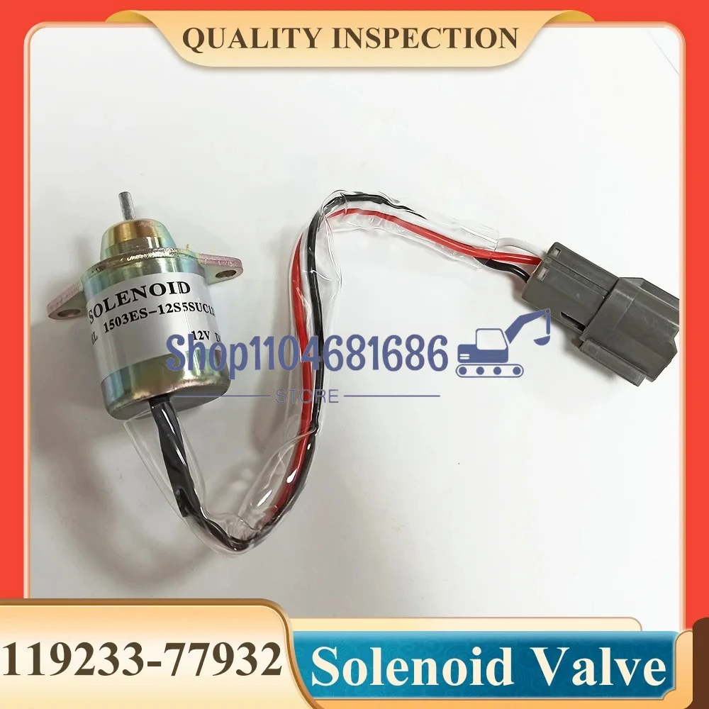 1503ES-12S5SUC12S Solenoide di arresto carburante 12V 119233-77932 Elettrovalvola di arresto motore