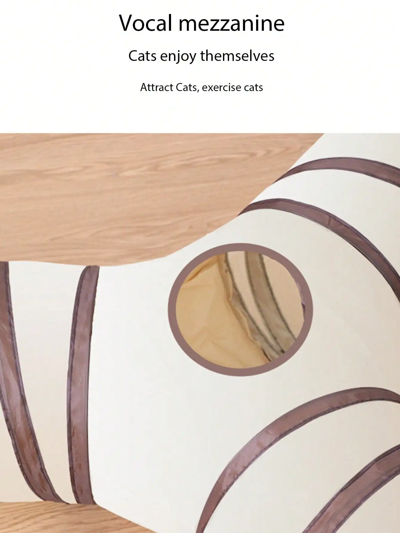 1PC Foldable Cat Tunnel - Detachable Play & Sleep Toy for Cats