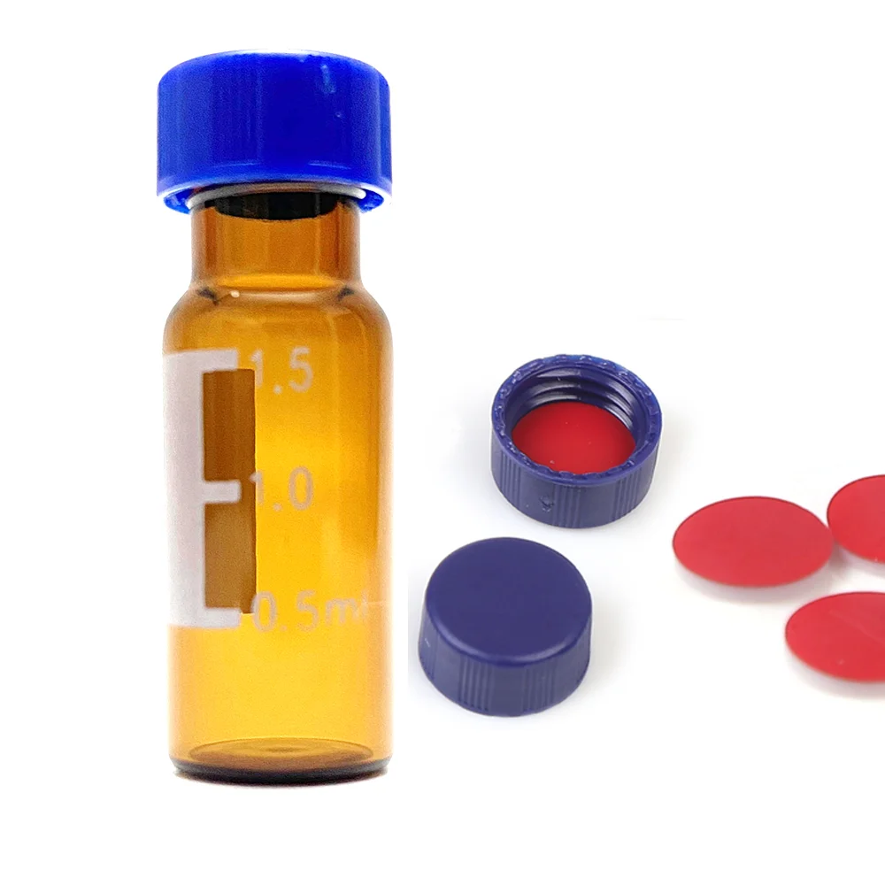 Numune Şişesi 1.5/2 ml Kahverengi Cam Headspace Numune Şişesi Kahverengi Cam Headspace Sıvı Enjeksiyon Kromatografi Flakonu Önceden kesilmiş