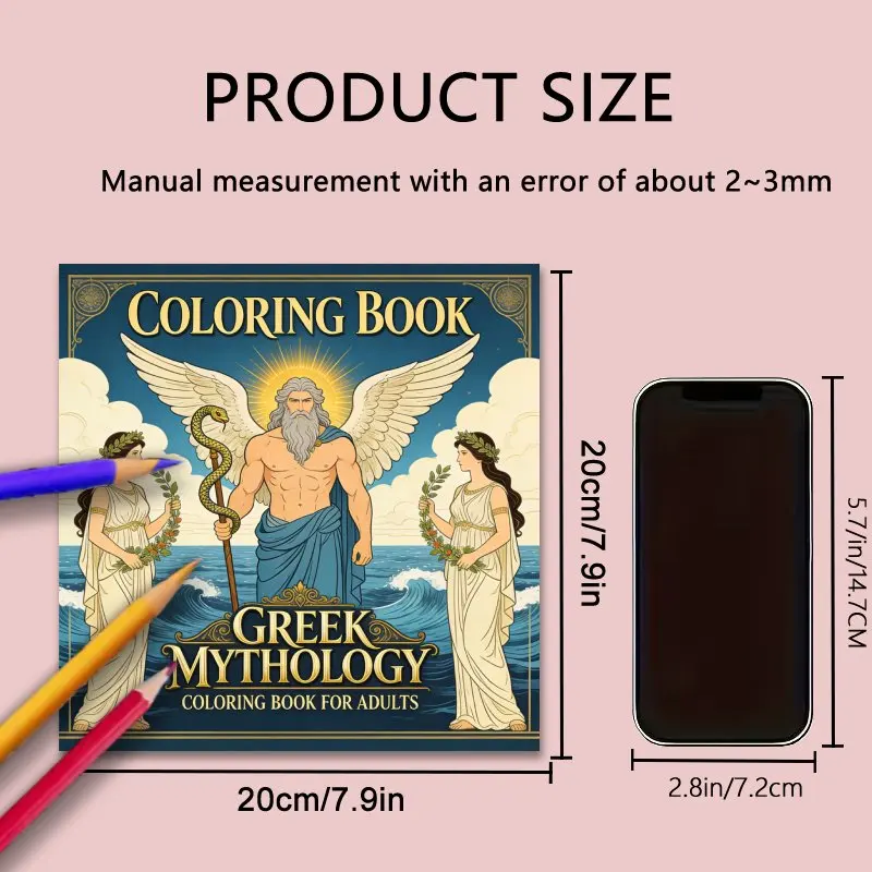 Adult Coloring Book: Greek Mythology Characters, Enjoy Tranquility Amidst Busy Life, Relax Body & Mind, Illustrations for Adults