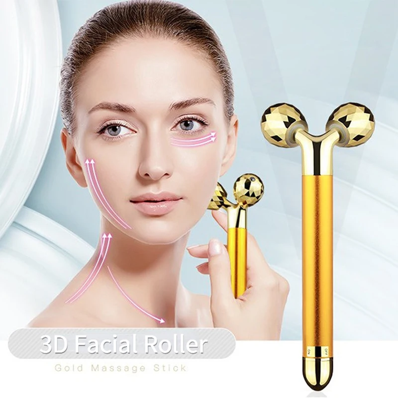 3D Massager Roller Electric Vibration Massager Beauty Bar Thin Face Facial Lifting Wrinkle Remover Massage Tool Beauty Health