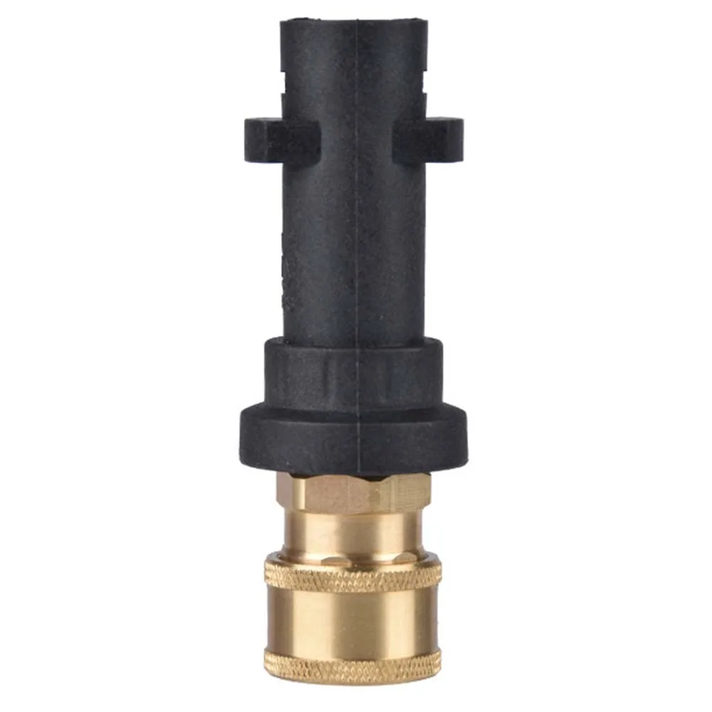 For Karcher-Compatible Pressure Washer Adapter 1/4 inch Quick Connect Fit for K2 K3 K4 K5 K6 Models Black Finish
