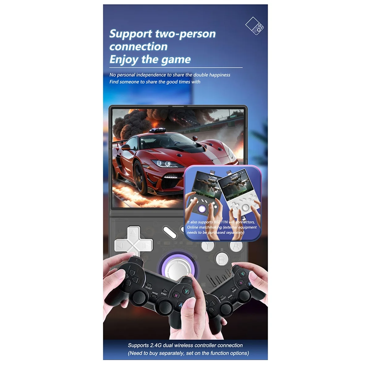 Varejo! R36 mini console de jogos portátil retrô my mini 64gb tela ips de 3.5 polegadas console de videogame linux suporta mais de 30 simuladores a