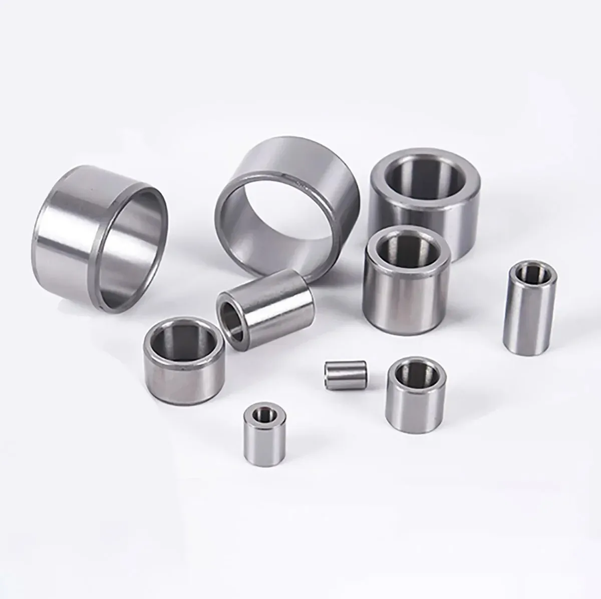 ลูกปืน 2P เหล็ก เส้นผ่านศูนย์กลางภายนอก 3/4/5/6/10 มม. ทนทานต่อการนำภายใน 5/6/7/8/9/10 มม. แขนสวมใส่ ไกด์เพลา แหวนด้านในแจ็คเก็ต