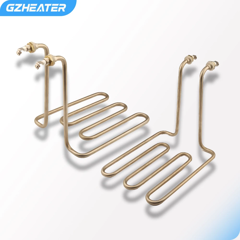 GZHEATER 3U Stainless Steel Fryer  Heating Tube 220V 2500W Electrical Heating Element for Electric Frying Pan