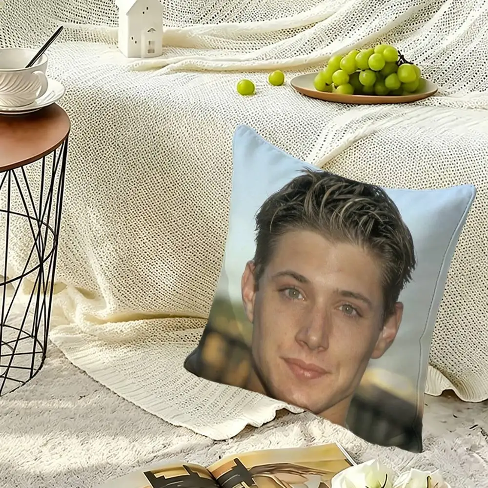 S-Supernatural Dean W-Winchester Soft Pillow Shell For Sofa Living Space Bedroom Headboard Backrest Square Cushion Cozy