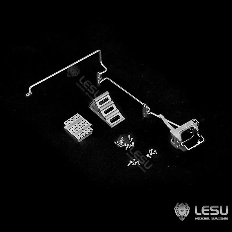 LESU 1/14 truck Tamiya head shell metal armrest pedal anti-slip assembly