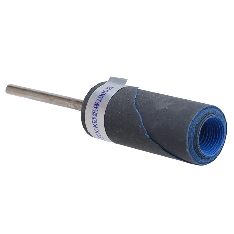 A58Z 7Pcs 2.35Mm Cylinder Sandpaper Rod Electric Polishing Buffing Grinding Head Sandpaper Rods Jewelry Making Tools