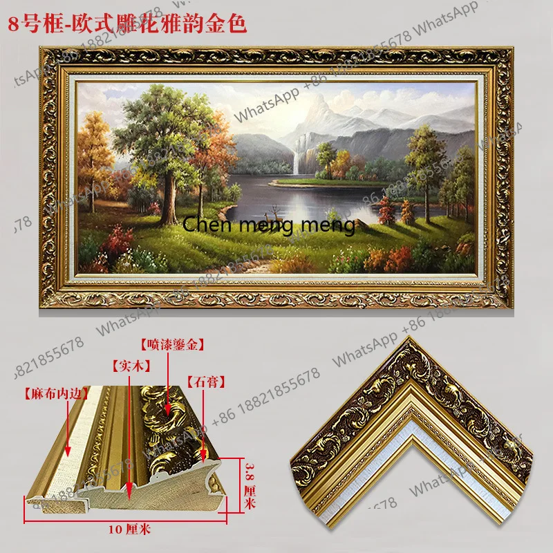 Puur met de hand geschilderd olieverfschilderij landschapsschilderkunst woonkamer groot formaat decoratief schilderij entreehotel ingelijst