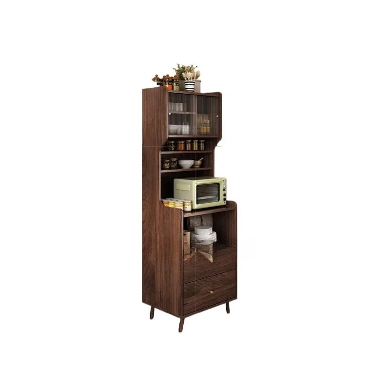 

medieval style kitchen side cabinet, living room locker, French retro integrated against the wall, storage narrow side