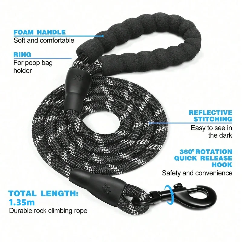 High Reflective Dog Harness Set, Ideal Choice for Outdoor Adventure, Multiple Sizes - Suitable for Small, Medium and Large Pets - view 6