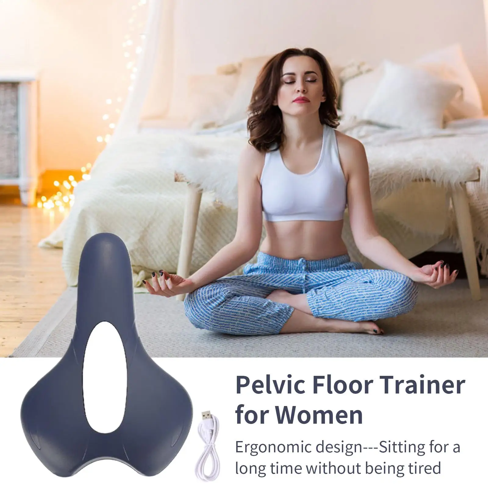 Pelvic Floor Exercise Devices Rechargeable Pelvic Floor Exerciser Women Massager Portable Fitness Recovery For Wellness Health