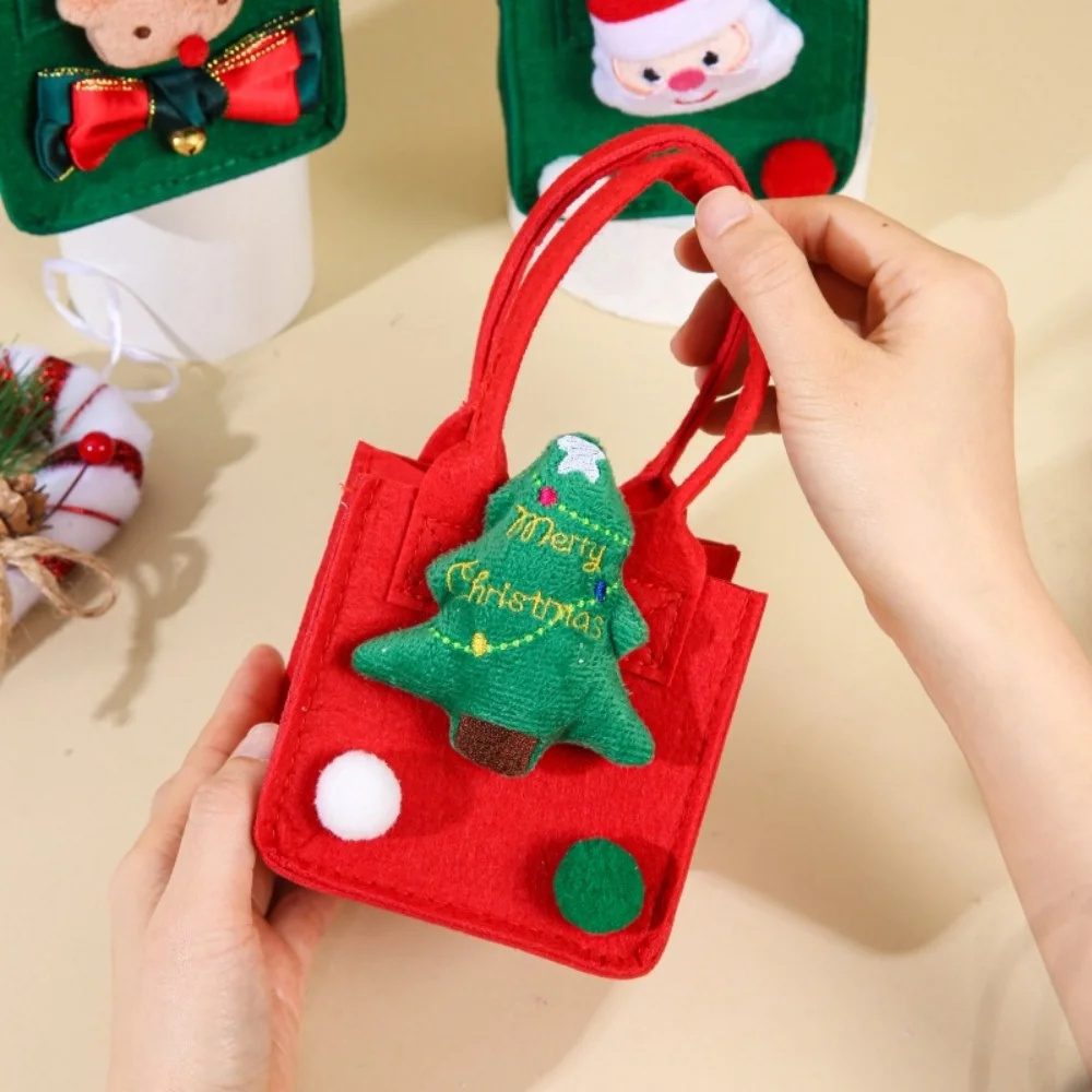 Reusable Felt Christmas Gift Bag - usage example