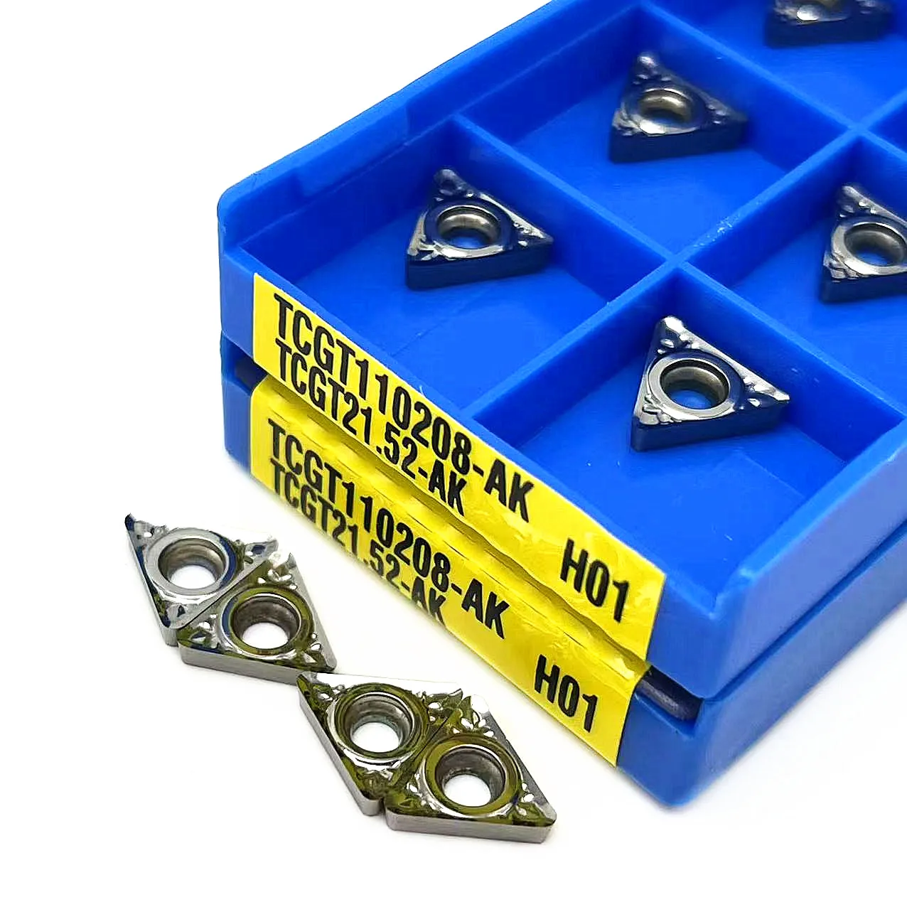 10ชิ้น TCGT110204 TCGT110202 TCGT110208 AK H01สำหรับอลูมิเนียมภายในเครื่องมือกลึงเครื่องมือตัด CNC เครื่องมือแทรกคาร์ไบด์เครื่องมือกลึงแทรก
