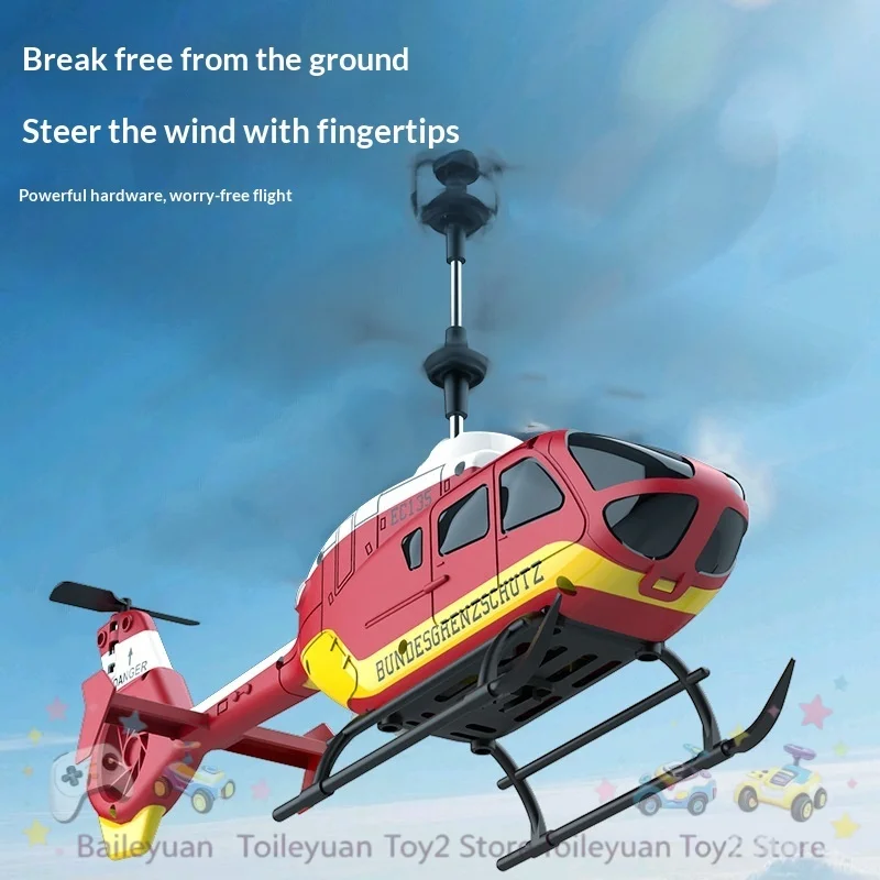 New Remote Control Helicopter EC135 3.5 Channel Air Pressure Altitude Hold Crash Proof Simulated Rescue Helicopter For Indoor