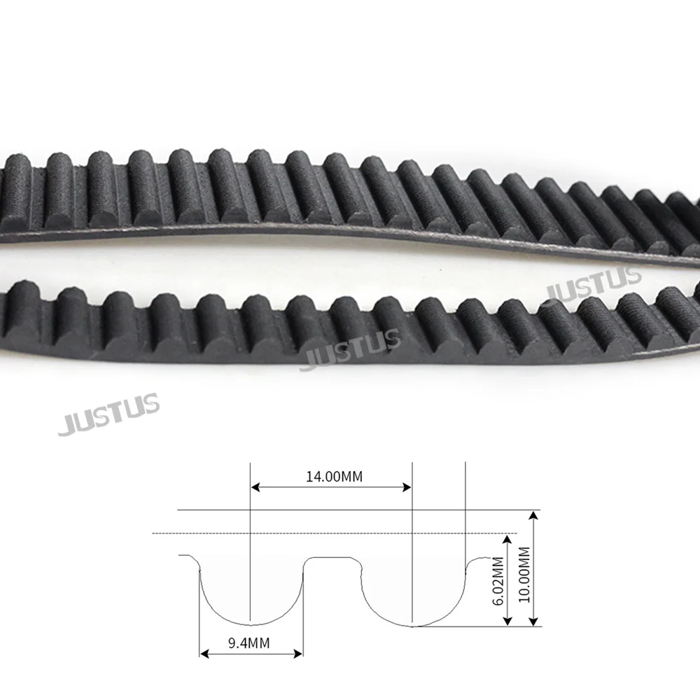 HTD-Correia de borracha síncrona, alto torque, uma circunferência de 4144mm-5152mm, largura de 25mm, 30mm, 40mm, 50mm, 60mm, 100mm