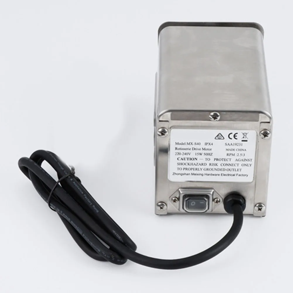 

Grill Motor For Grill Spit SP-S40 Stainless Steel BBQ Grill Accessories 14*9*10cm Motor Outdoor Cooking Eating Barbecue Part
