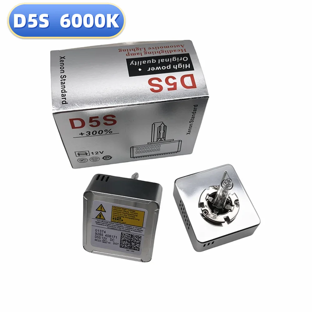 

1/2PCS Car Headlamp Light D5S 6000K 25W 12V High bright Super Bright bulb