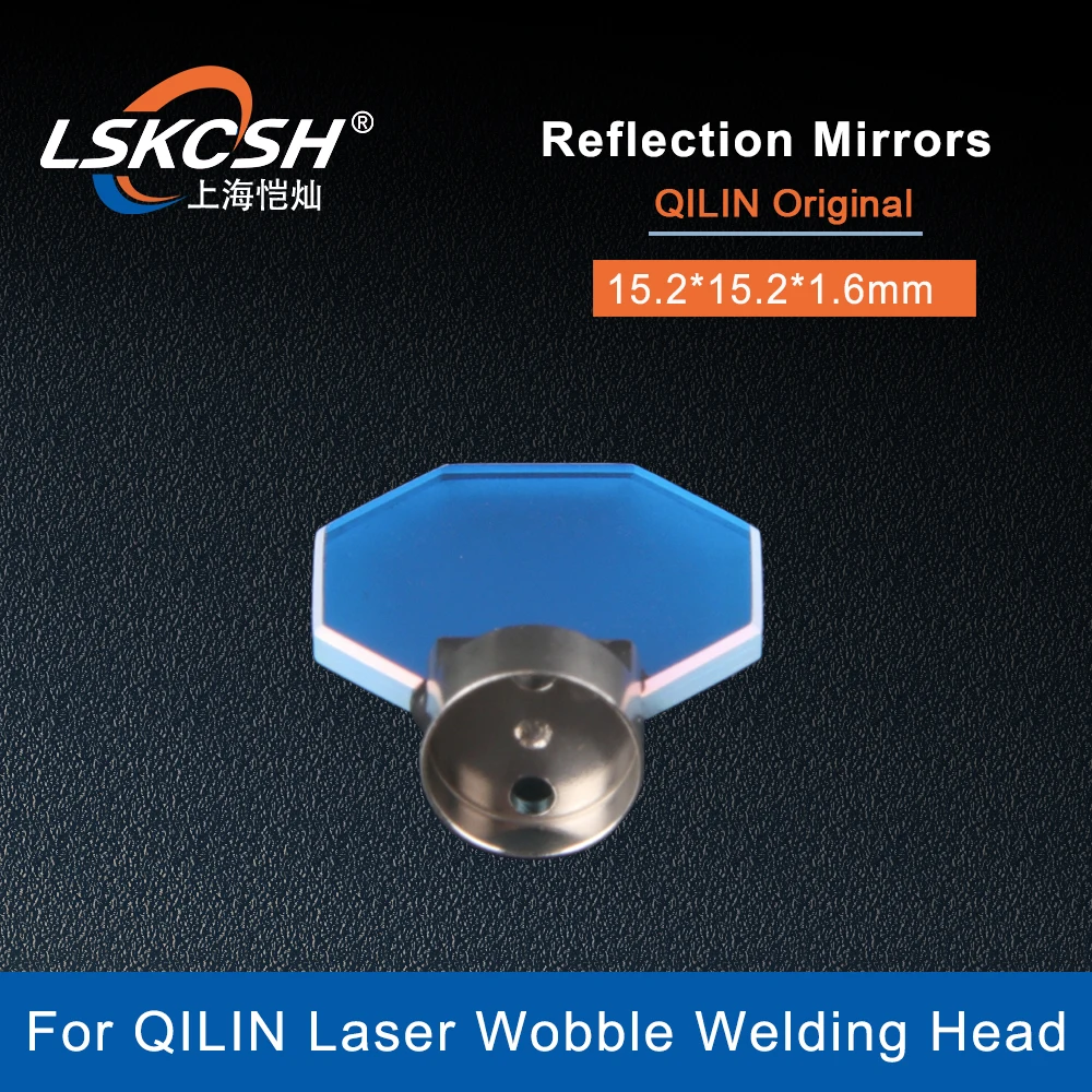 Imagem -05 - Lskcsh Laser Lente Reflexiva Reflexão Espelhos Wobble Soldagem Cabeça 15.2*15.2*1.6 mm