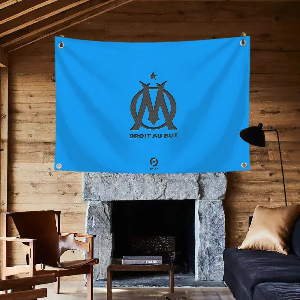 Flag Outdoor Decorations Penetration Olympique De Marseille Room Decor Y2k Lgbt Flag to Hang Wall Decoration Flags and Banners