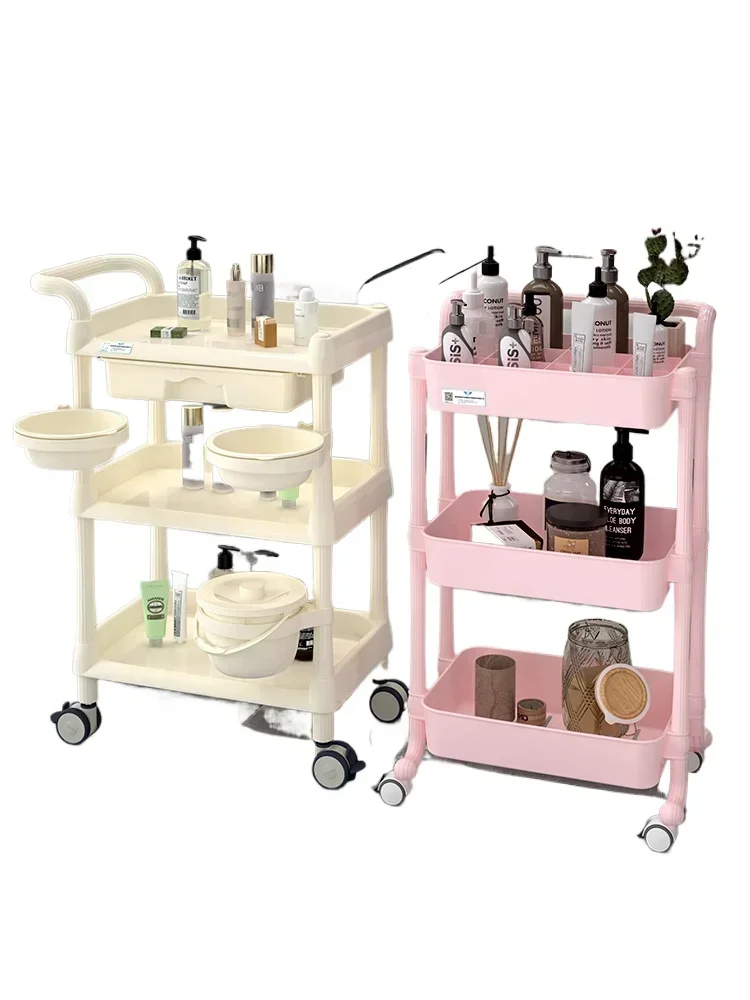 

Beauty cart, trolley, special instrument rack for beauty salon, barber shop, perming and dyeing, hairdressing storage, tool ca