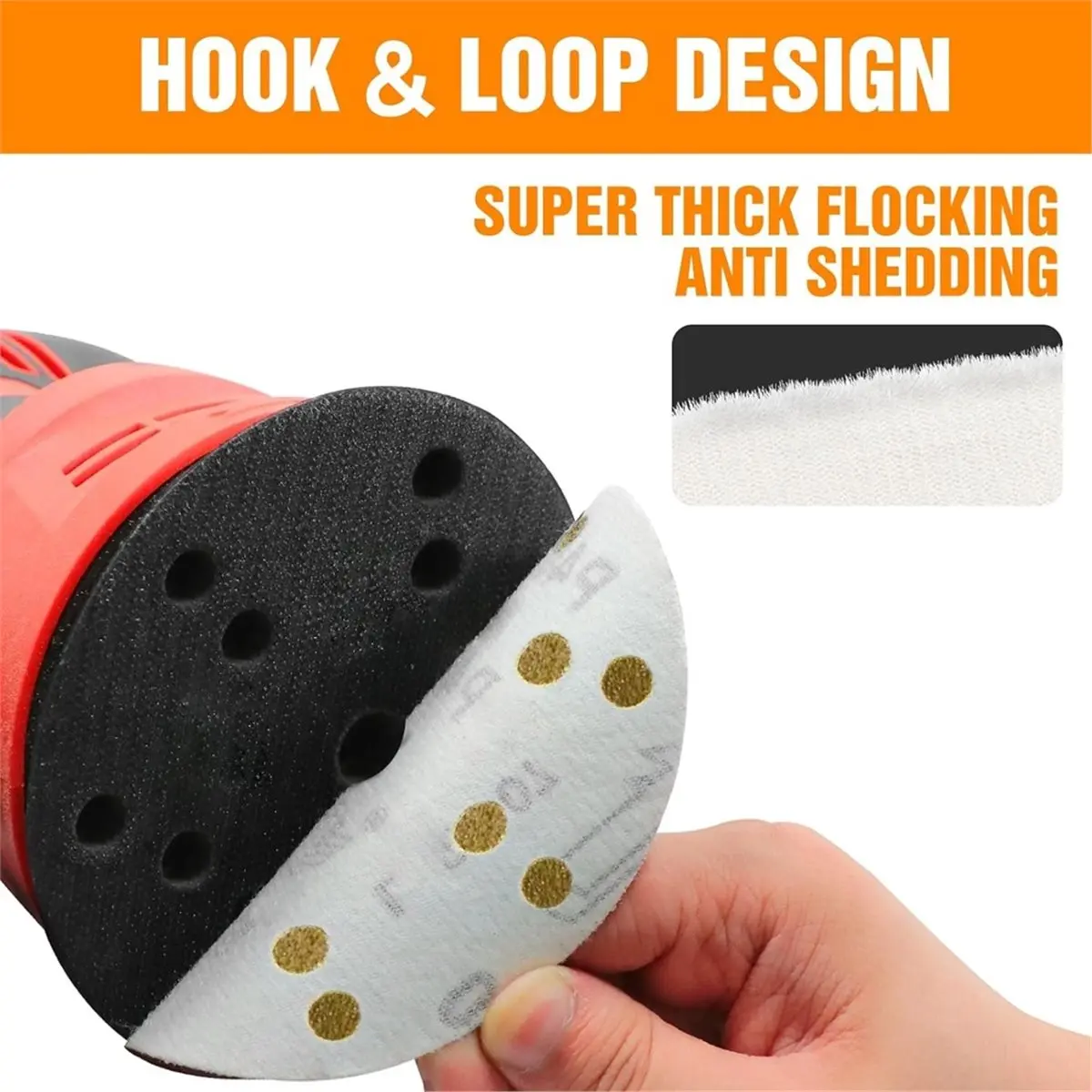 Pack of 80 Sandpaper 150 mm Grit 40 60 80 120 180 220 320 400 15 Hole for Random Orbital Sander
