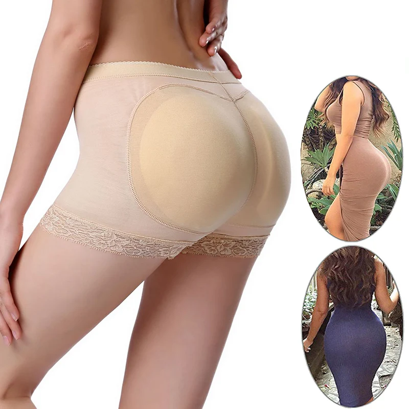 Sexy Women Body Shaper Padded Butt Lifter Panty Butt Hip Enhancer Fake Hip Shapwear Briefs Push Up Panties Booty Shorts S-XXXL