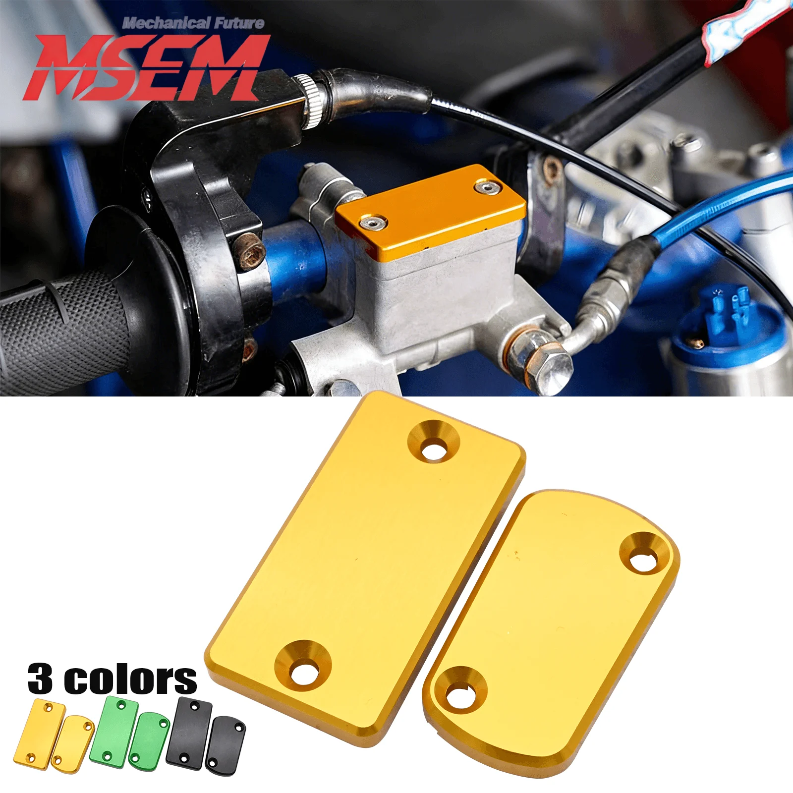 For Kawasaki KX 125 250 250F 450F For Suzuki RM 125 250 RMZ 250 450 Motorcycle Front Rear Brake Reservoir Caps Oil Fluid Cover