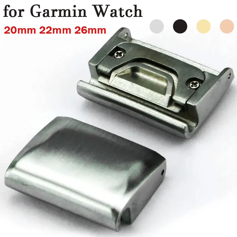 20mm 22mm 26mm Quick-Fit Metal Watch Adapter for Garmin Fenix 7 7Xpro 6X 6XproFenix 6 6S 5X Fenix 3  Easy Fit Buckle Connector