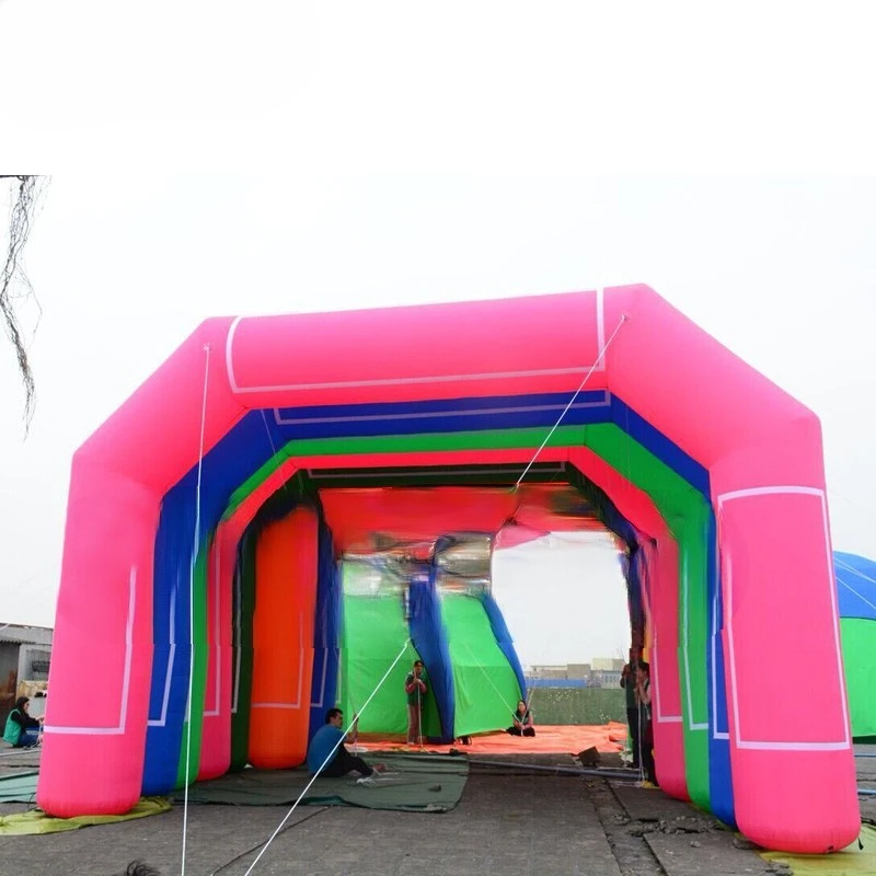 event start/finish Outdoor game arch inflatable entrance with custom banner