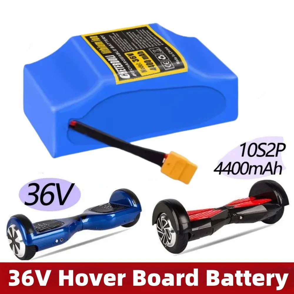 

Литий-ионный аккумулятор 36 В, 4,4 Ач, 5,2 Ач, 6,8 Ач для электрического самобалансирующегося скутера, ховерборда, одноколесного велосипеда, высокопроизводительные элементы 18650.