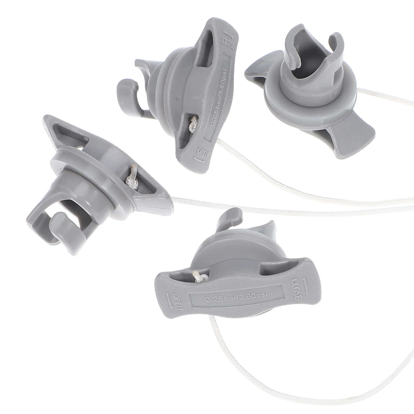 

4pcs Air Valve Cover Kayak Inflatable Boat Plugs Paddle Board Accessories Wear-resistant Valves Durable PVC Suitable Dinghy