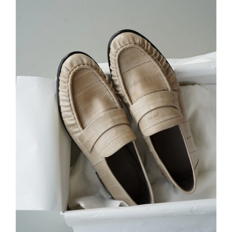 25 year new eel soft leather saddle with four season loafers