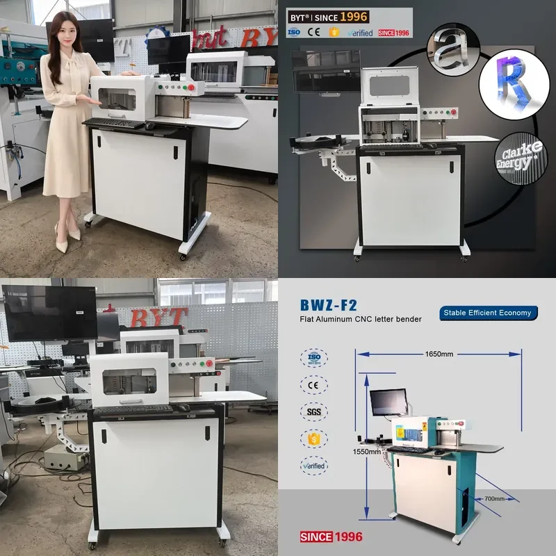 for BYTCNC automatic bending machine advertising 3D logo aluminum numerical control bending machine