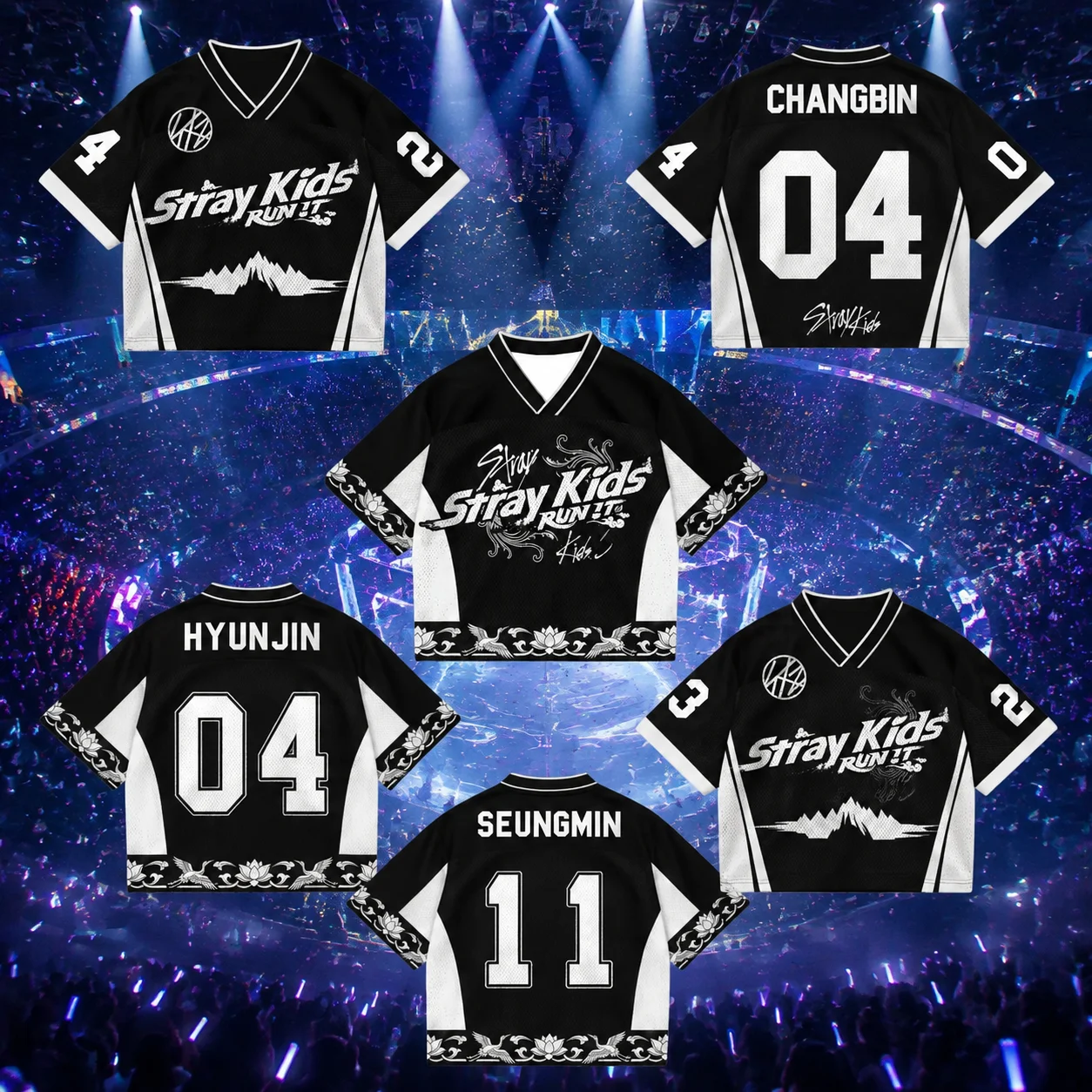 2026 New Hot Kpop Stray Run It World Tour Jersey Men Women Summer Sports T-shirt Breathable Quick Drying Unisex Family Kids Tees
