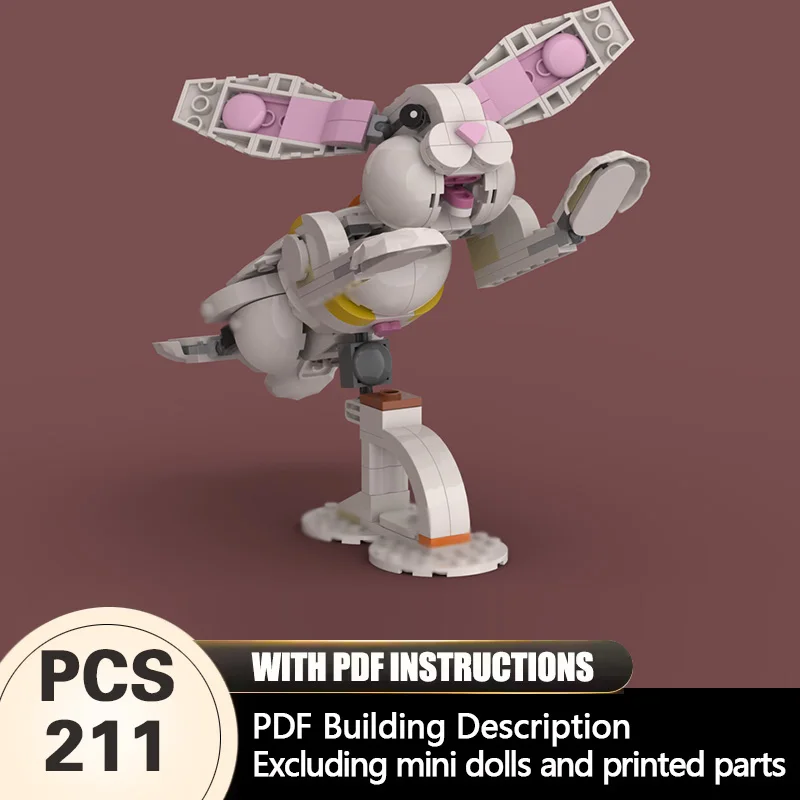 

Creators Animal Series Model MOC Building Bricks Superrabbit Modular Technology Gifts Holiday Assemble Children Toys Suit