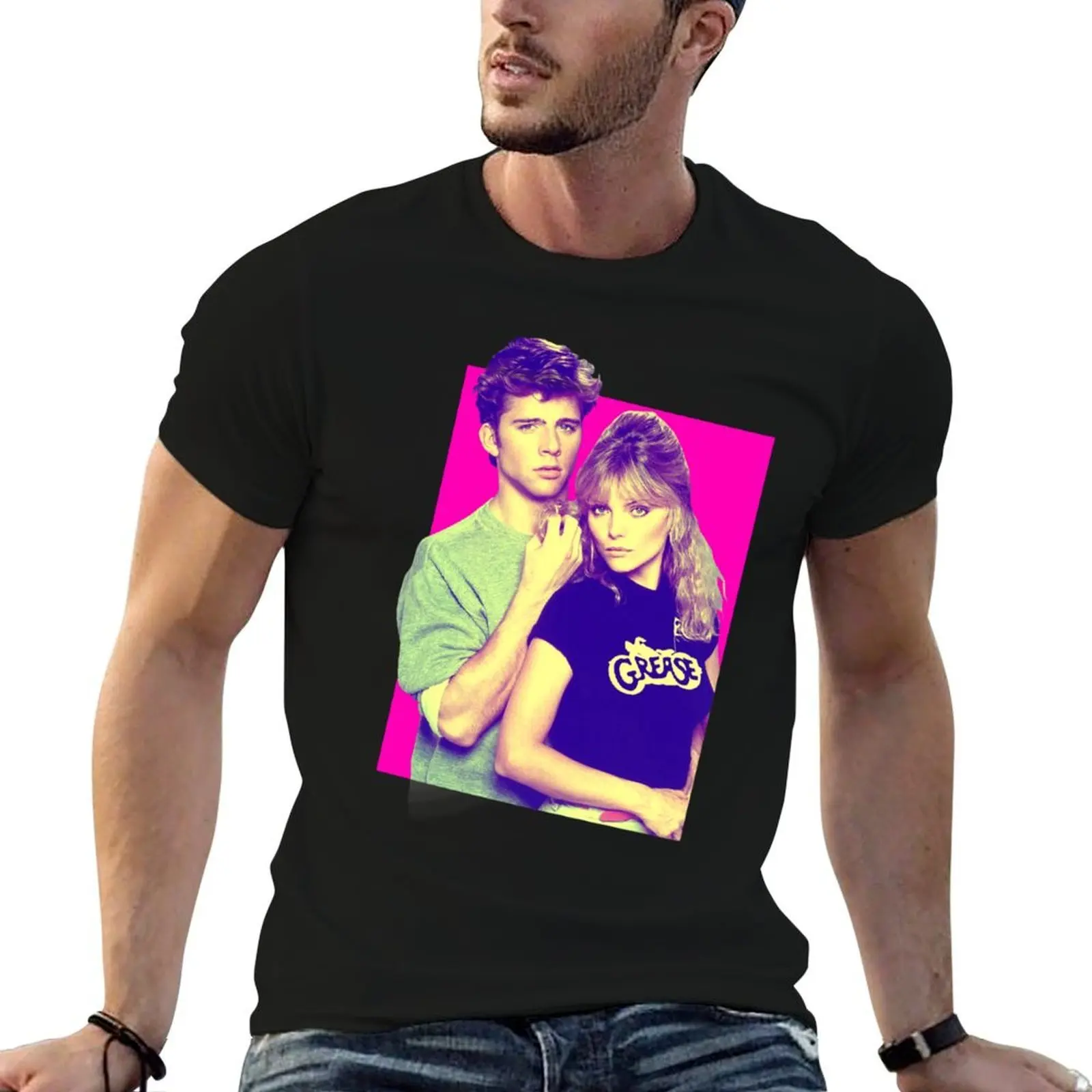 

Футболка премиум-класса Grease 2, мужская футболка, дизайнерские футболки для мужчин, хлопковая футболка