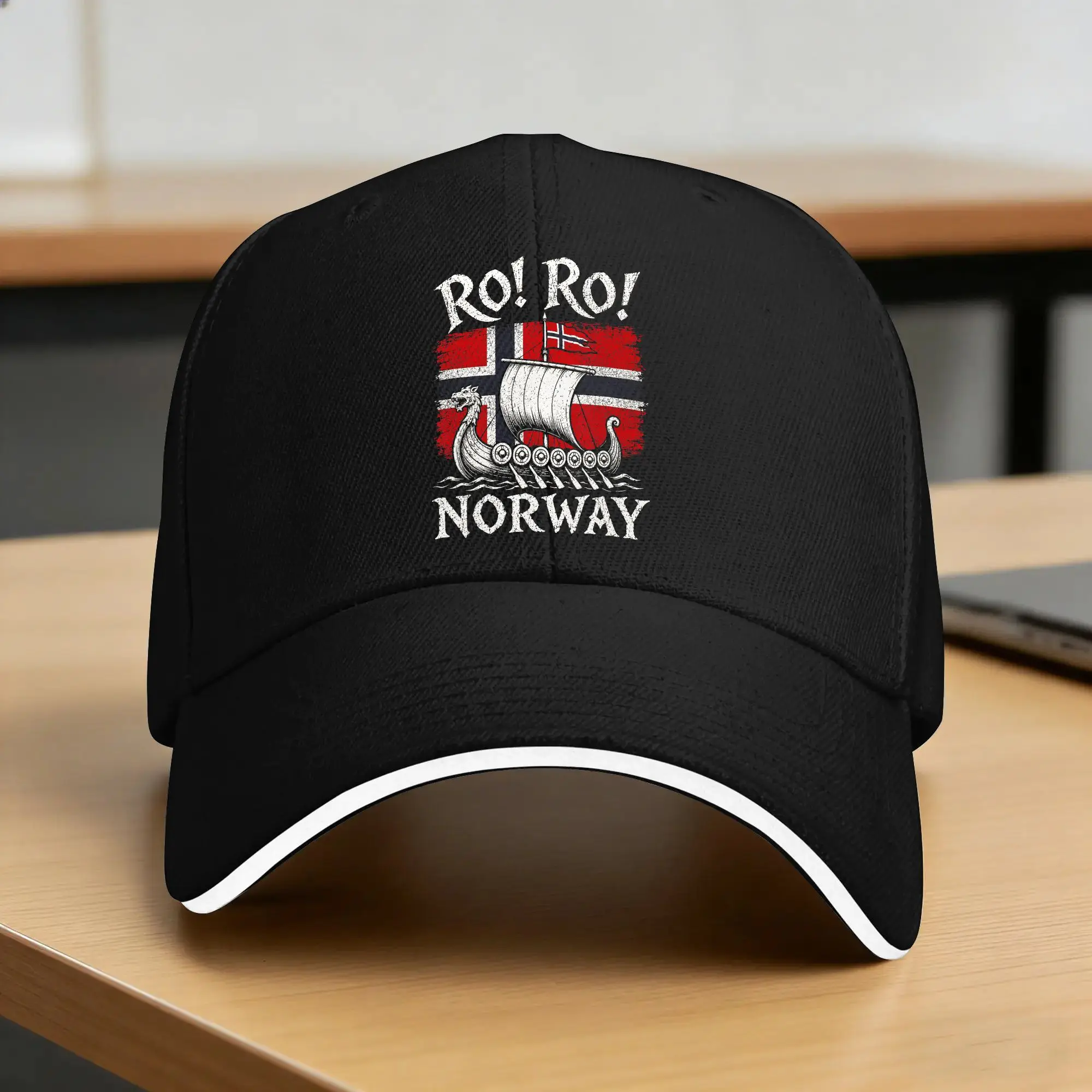 Norway Football Sun Baseball Cap Ro Ro Ship Row Summer y2k Cute Trucker Hat For Couple Women Hiking Fishing Snapback Cap