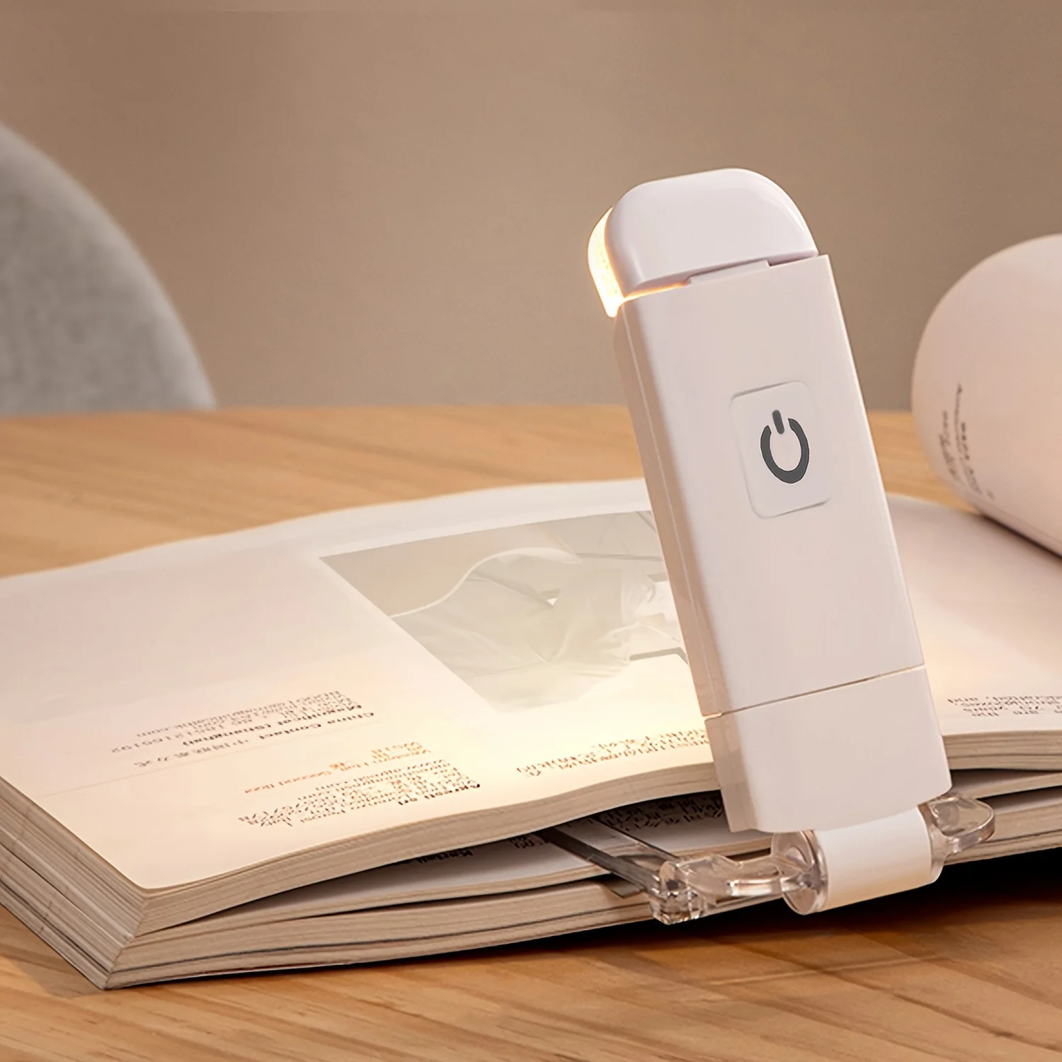 

Portable Reading Clip Light Folding USB Rechargeable Desk Lamp Reading Book Adjustable Brightness Eye Protection Table Lamp