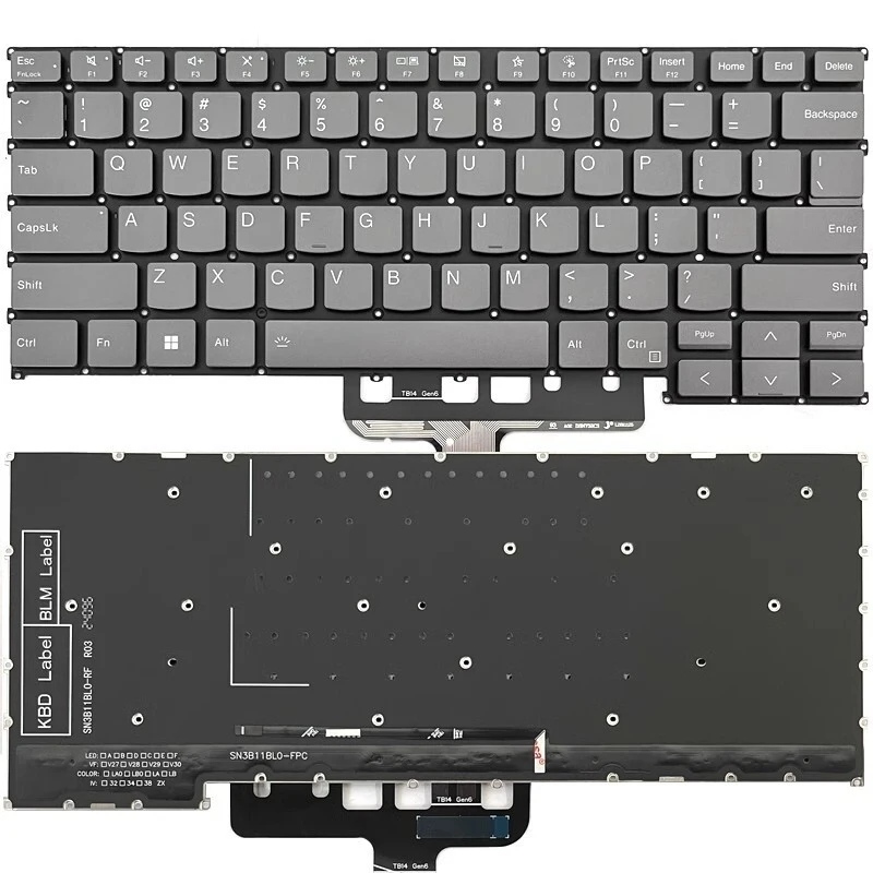 

LL+ New for Lenovo ThinkBook 14 G6 14 G6 ABP 14 G6 IRL Laptop US Keyboard Backlit