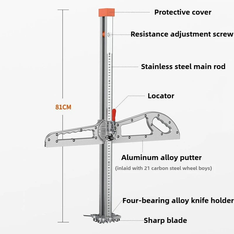 Foldable Gypsum Board Cutting Artifact Professional Lengthened Gypsum Cutter High Precision Woodworking Tools Cutting Board Tool