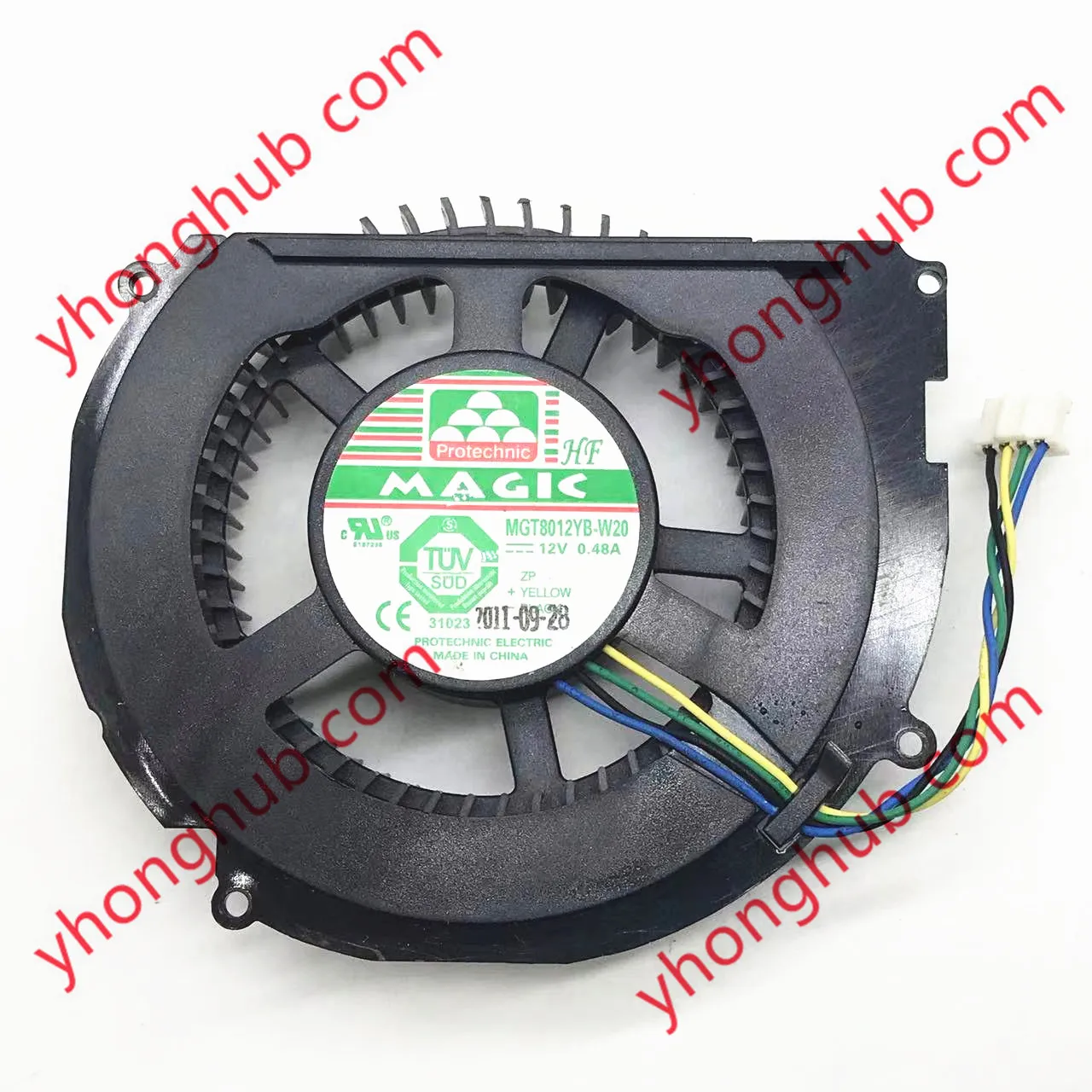 

Protechnic Magic MGT8012YB-W20 DC 12V 0.48A 90X75X23mm 4-Wire Server Cooling Fan