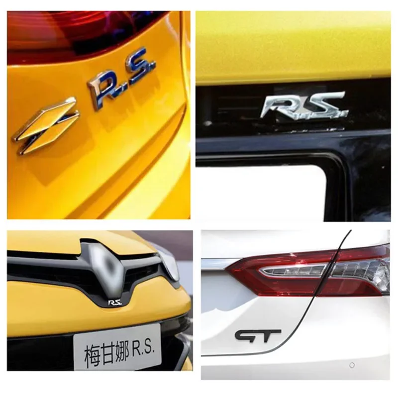 Metal Emblem Car Sticker for Renault RS GT Sport Clio Scenic Megane Koleos Arkana Espace Laguna Logan Sandero Safrane Vel Satis