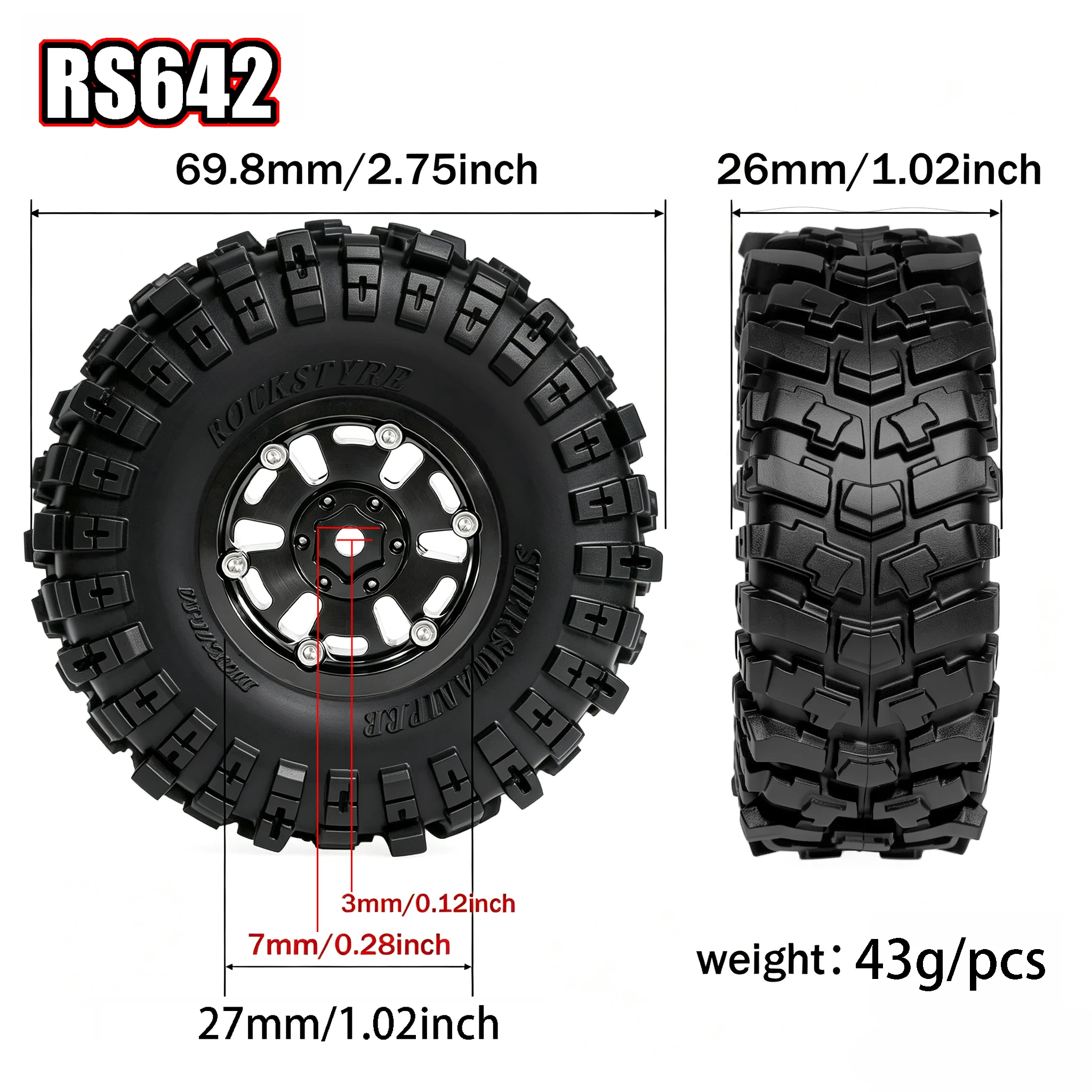 Set di 4 Ruote Beadlock in Met - Rc Hobby Crawler recensione e prezzo